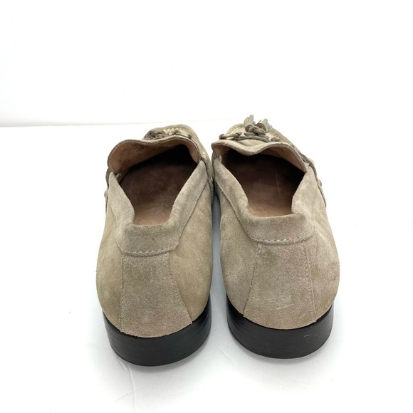 POLO Ralph Lauren Arscott Tassel Suede Fringe Classic Slip On Loafer Beige Sz 13